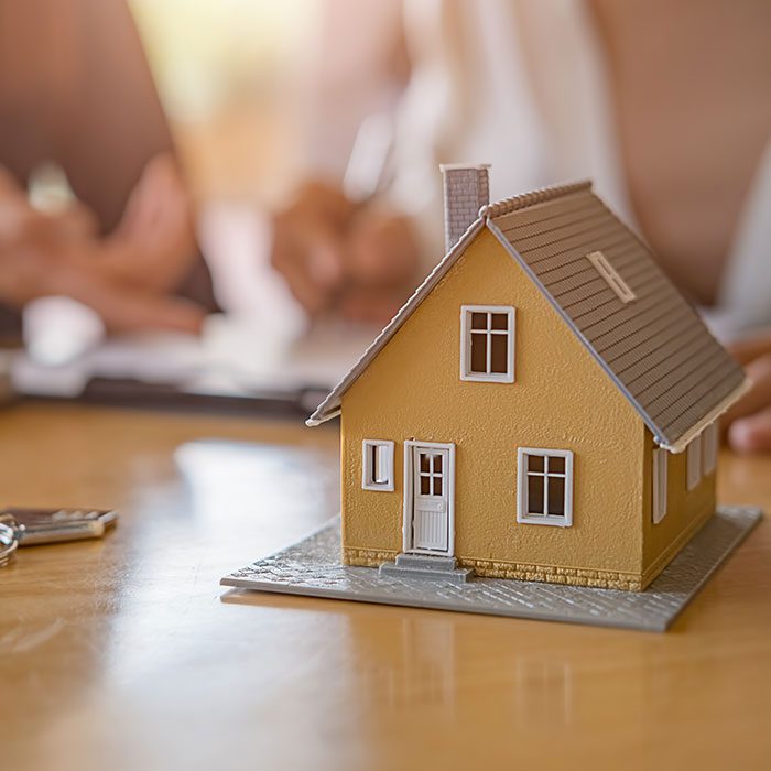 House model on a table