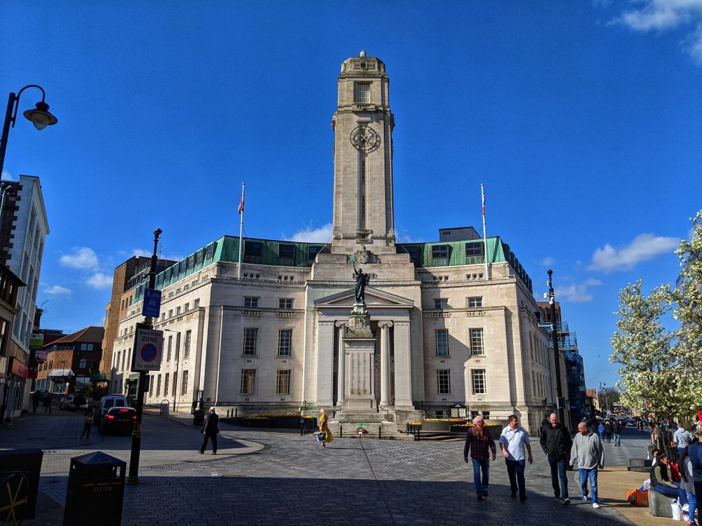 Luton building view