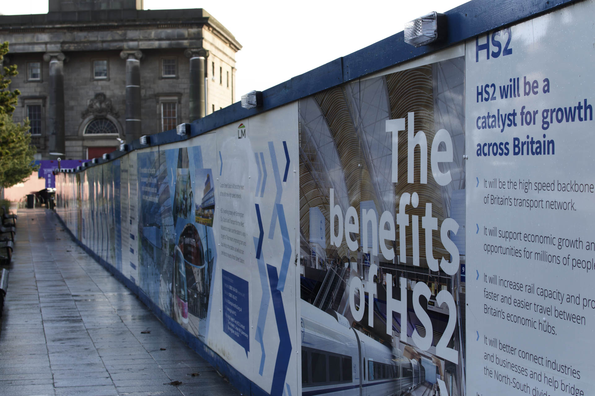 Birmingham UK. 14th December 2019. Curzon street is the site for the West Midlands HS2 hub.