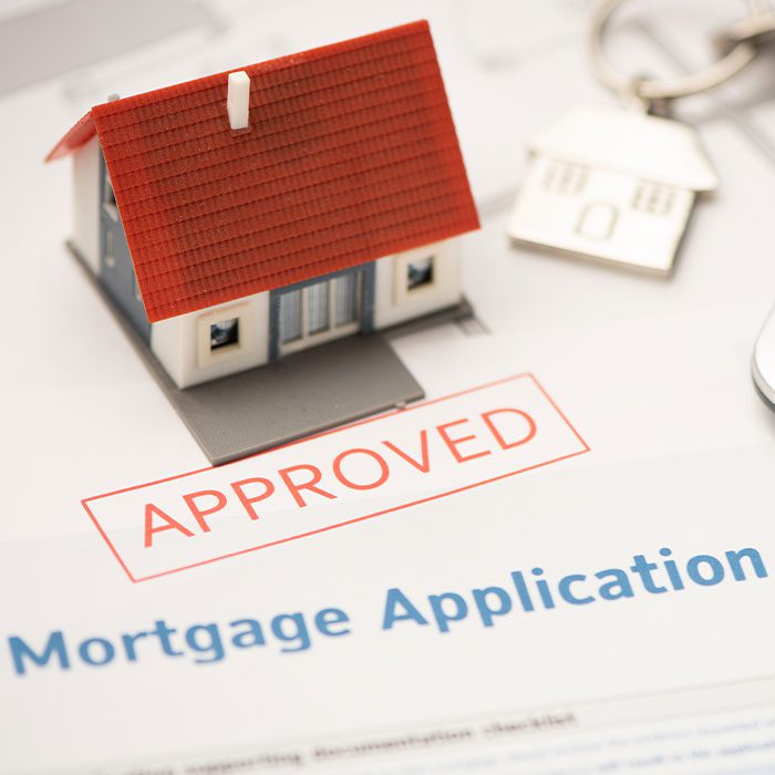 Mortgage Application on paper document