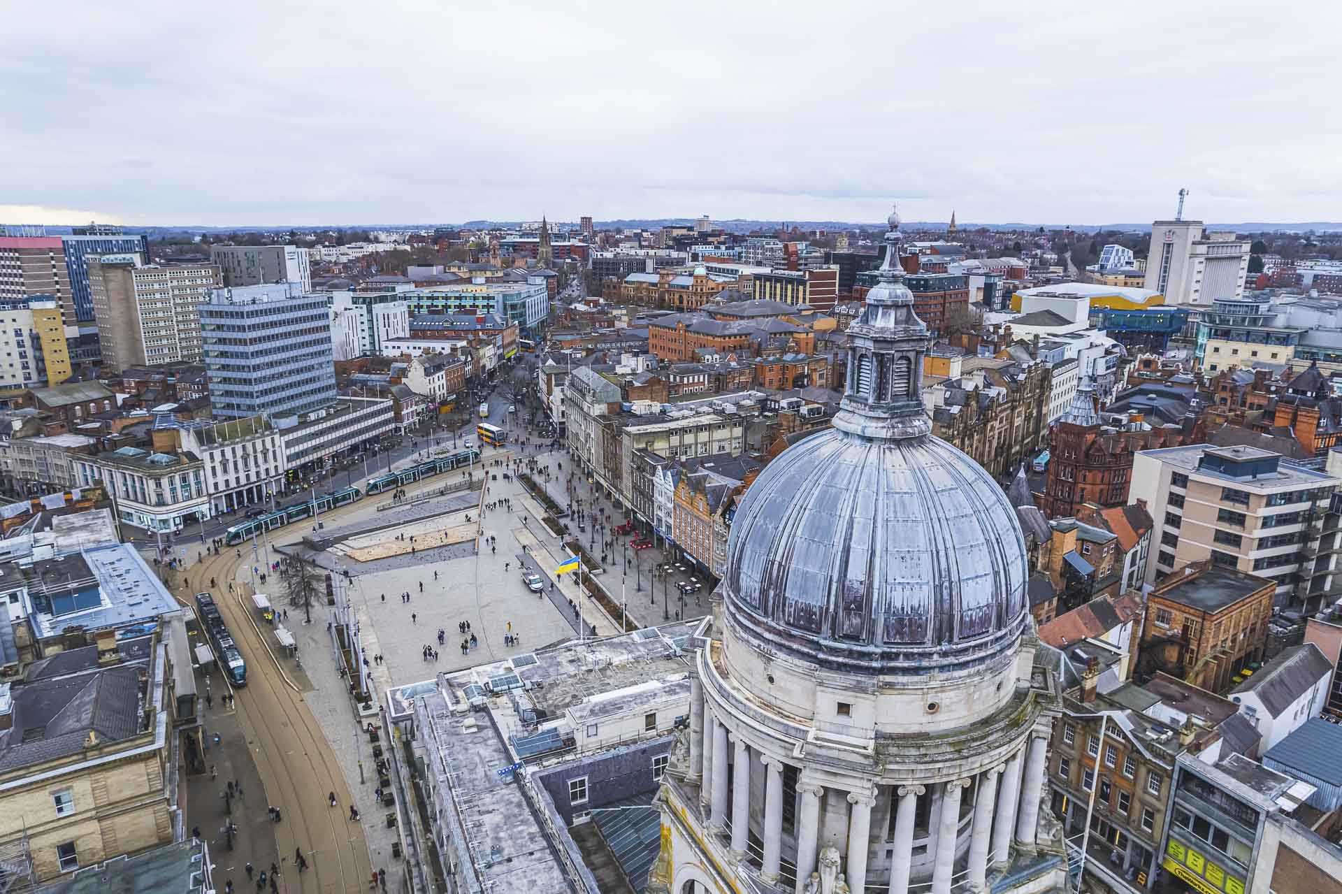 Aerial View of Nottingham