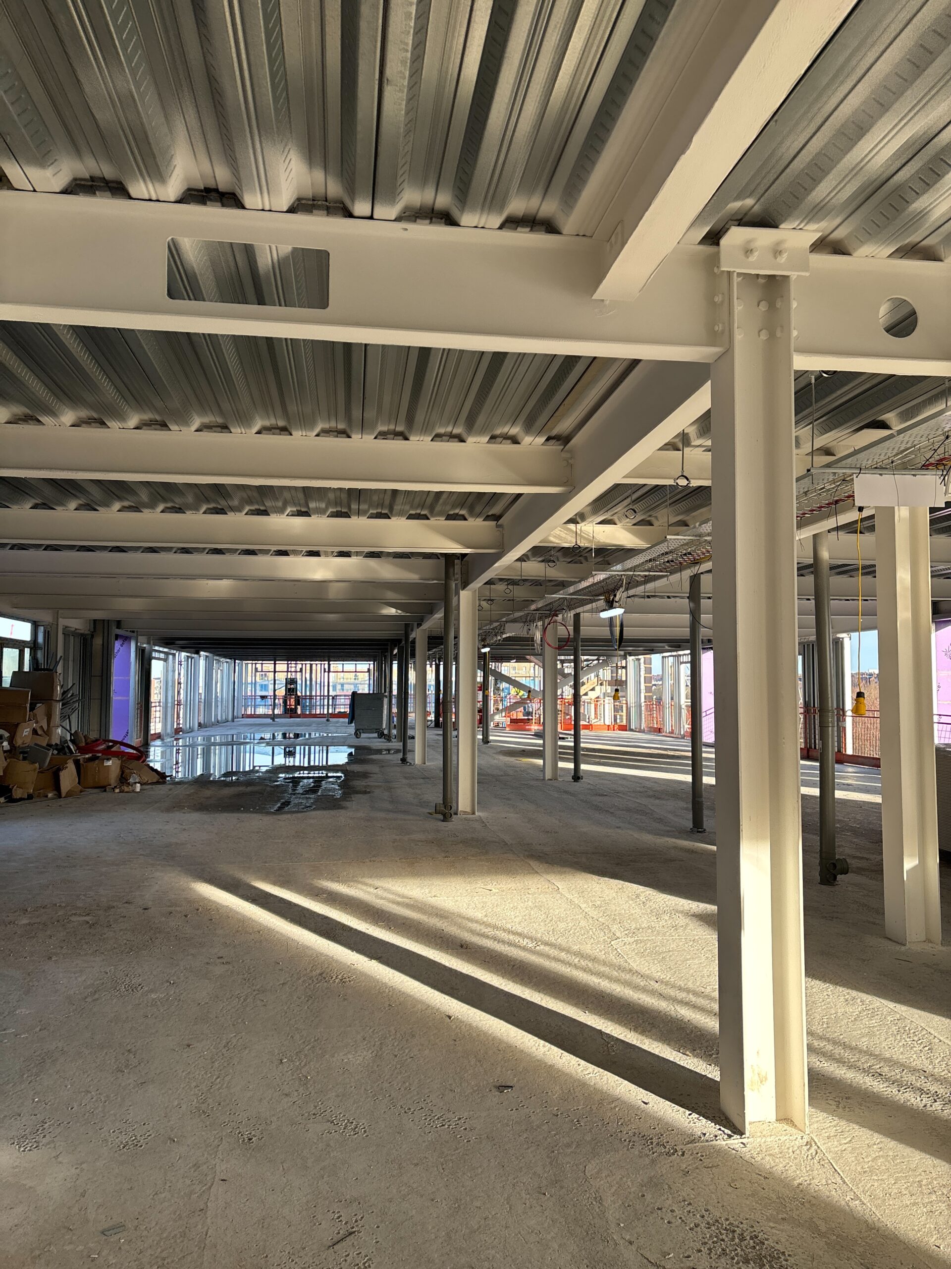 Construction progress at Central Park development Liverpool