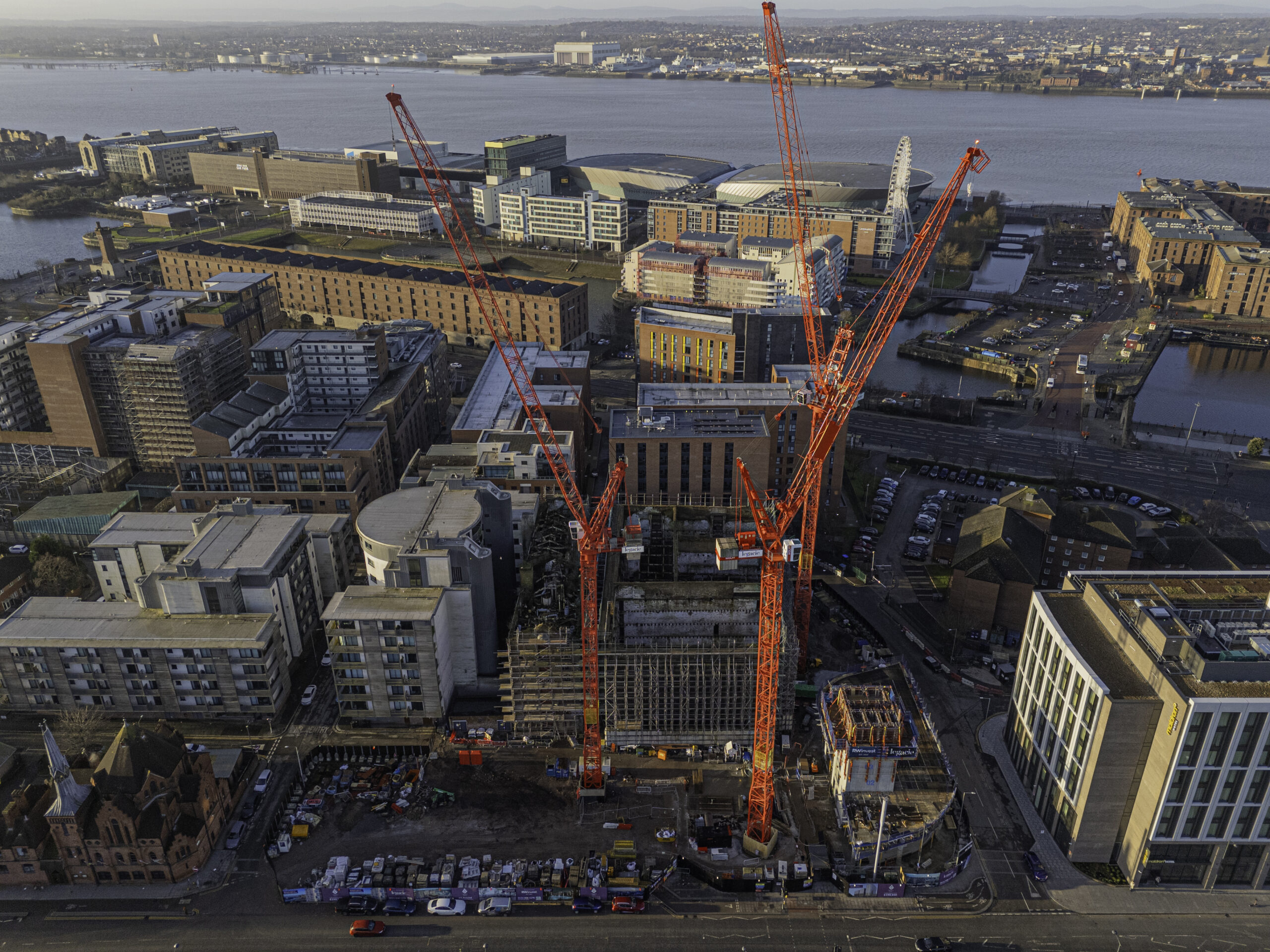 Image showing construction progress at the Mill Liverpool development