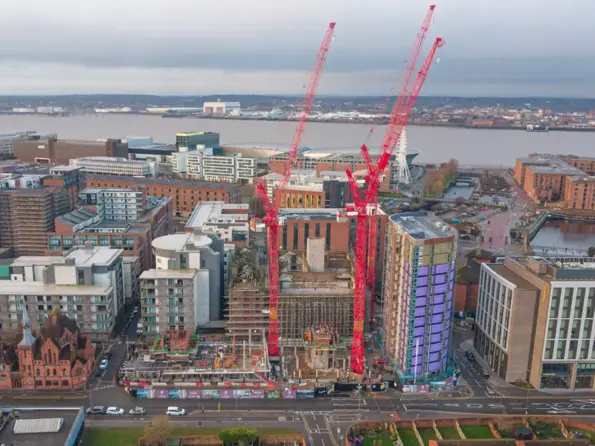 The Mill Construction Update Image showing progress of development