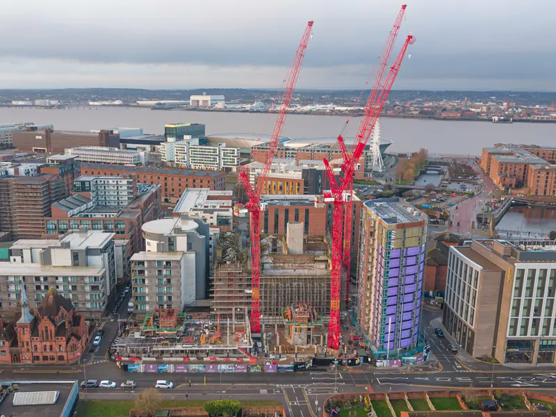 The Mill Construction Update Image showing progress of development