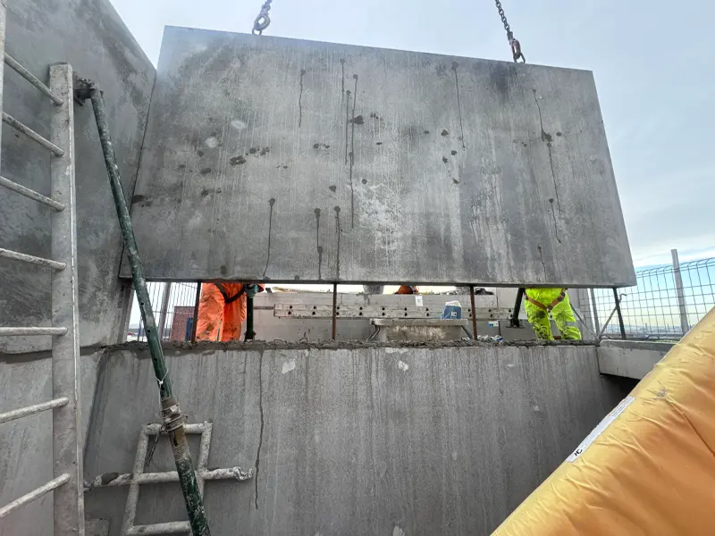 The Mill Construction Update Image showing progress of development