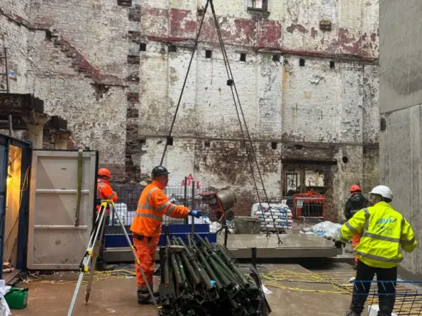 The Mill Construction Update Image showing progress of development