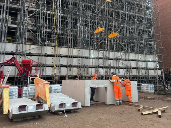The Mill Construction Update Image showing progress of development
