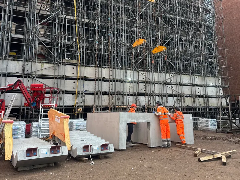 The Mill Construction Update Image showing progress of development