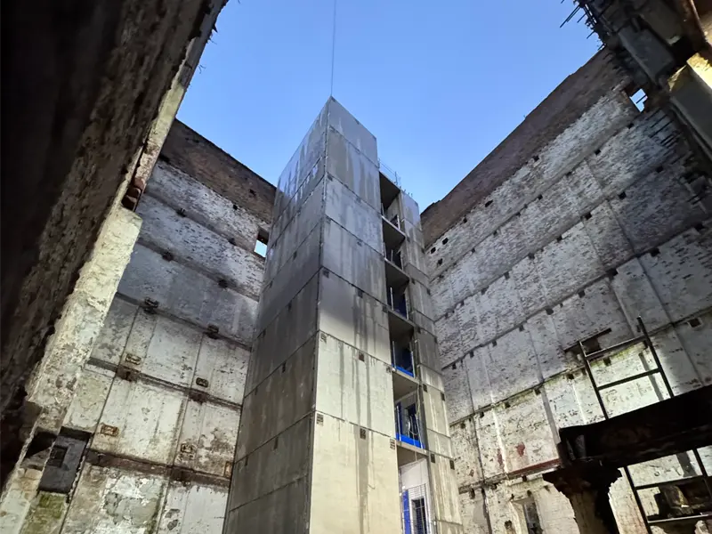 The Mill Construction Update Image showing progress of development