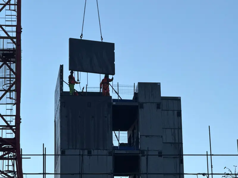 The Mill Construction Update Image showing progress of development