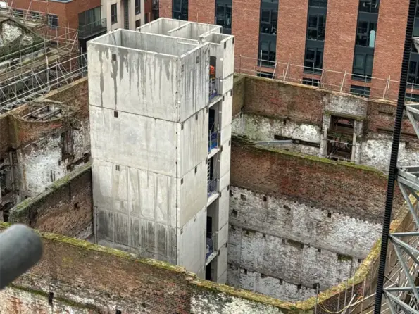 The Mill Construction Update Image showing progress of development