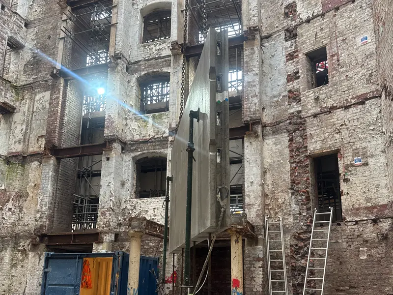 The Mill Construction Update Image showing progress of development