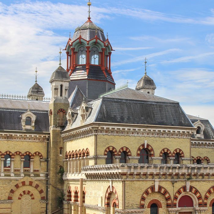 London / UK - July 23 2020: Crossness Pumping Station and Abbey Mills, a Victorian Cathedral of sewage in south east London