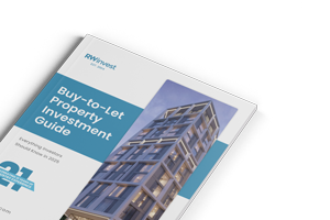 Closeup mockup of buy to let guide