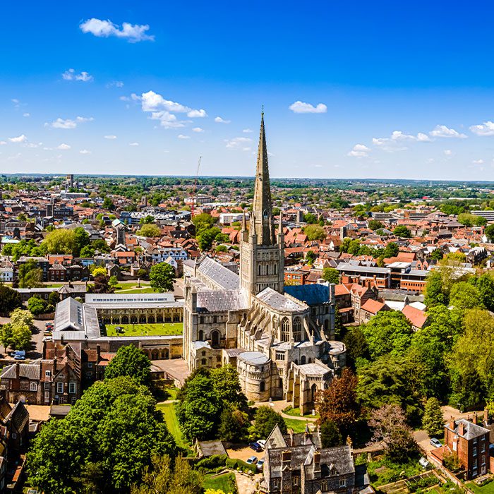 Norwich Aerial View