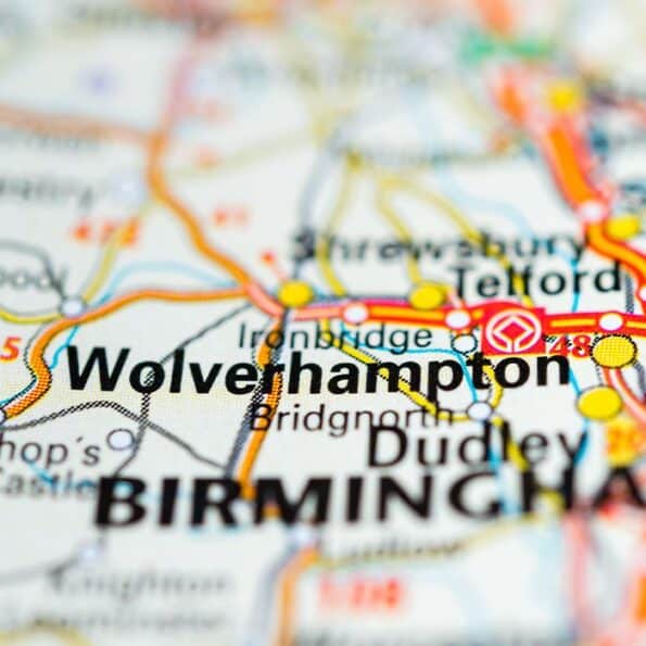 Wolverhampton map