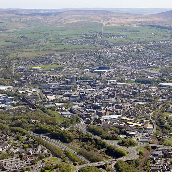 Burnley Aerial View