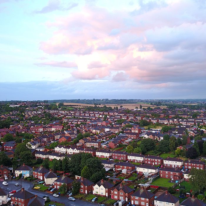 Burton aerial view