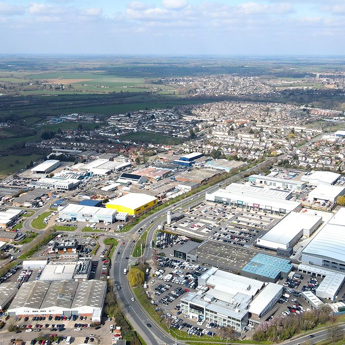 Chelmsford aerial view