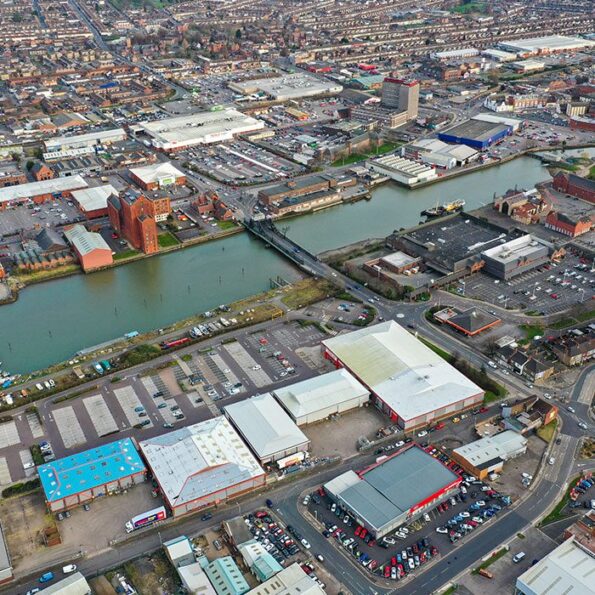 Crosby aerial view