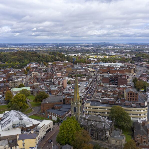 Dudley aerial view