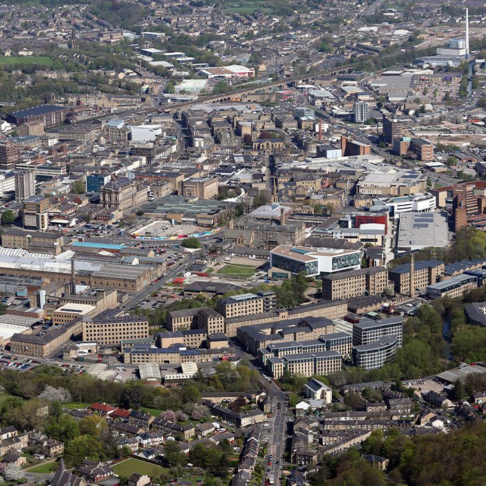 Huddersfield aerial view
