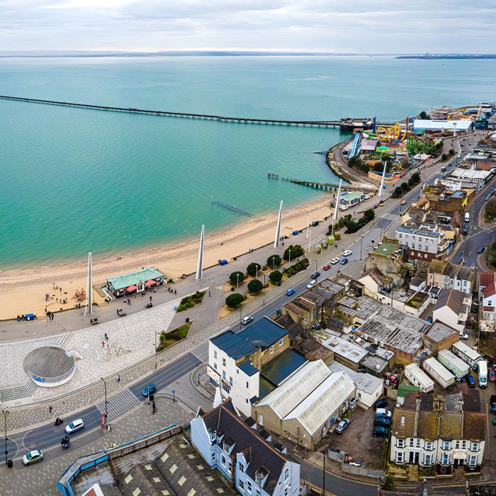 Southend on sea aerial view