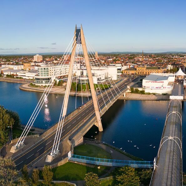 Southport aerial view