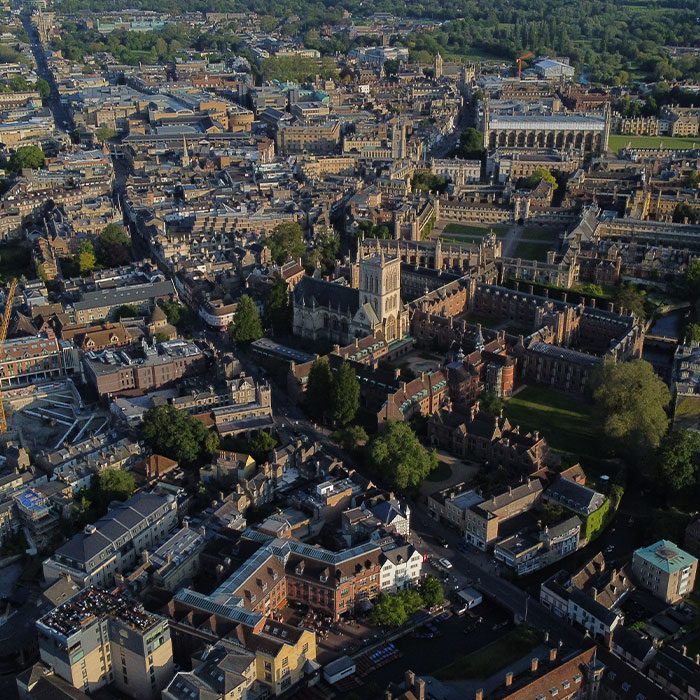 Cambridge aerial view