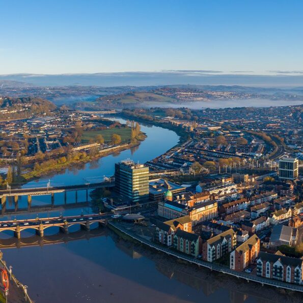 Newport aerial view