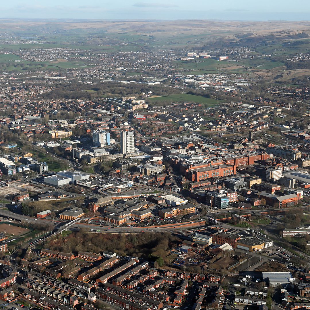 Oldham aerial view