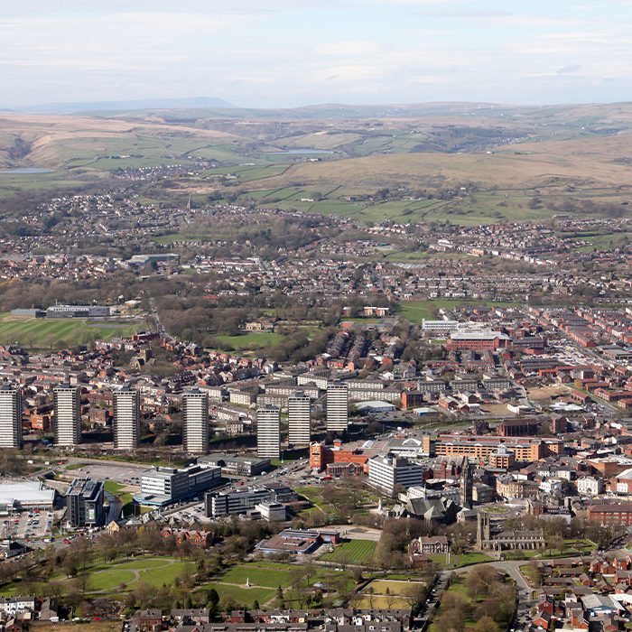 Rochdale aerial view