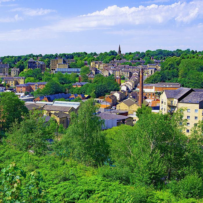 Dewsbury aerial view