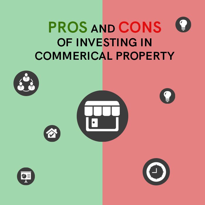 Pros and Cons of Investing in Commercial Property infographic
