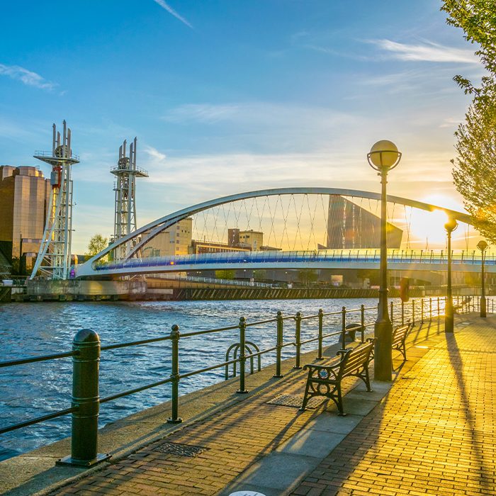 Salford river view