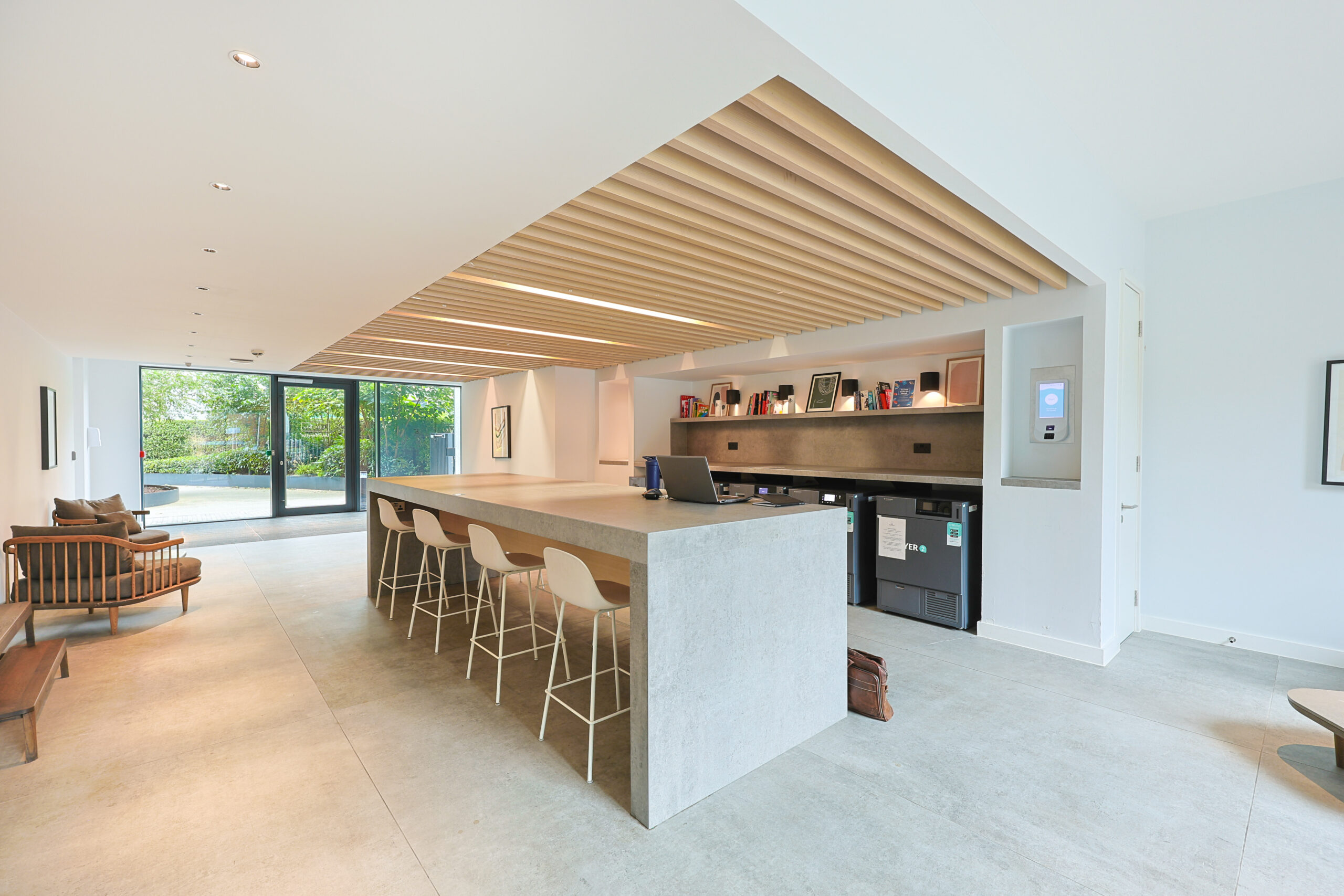 Modern Communal Area in Local Blackfriars Manchester Development, With Laundrette Facilities