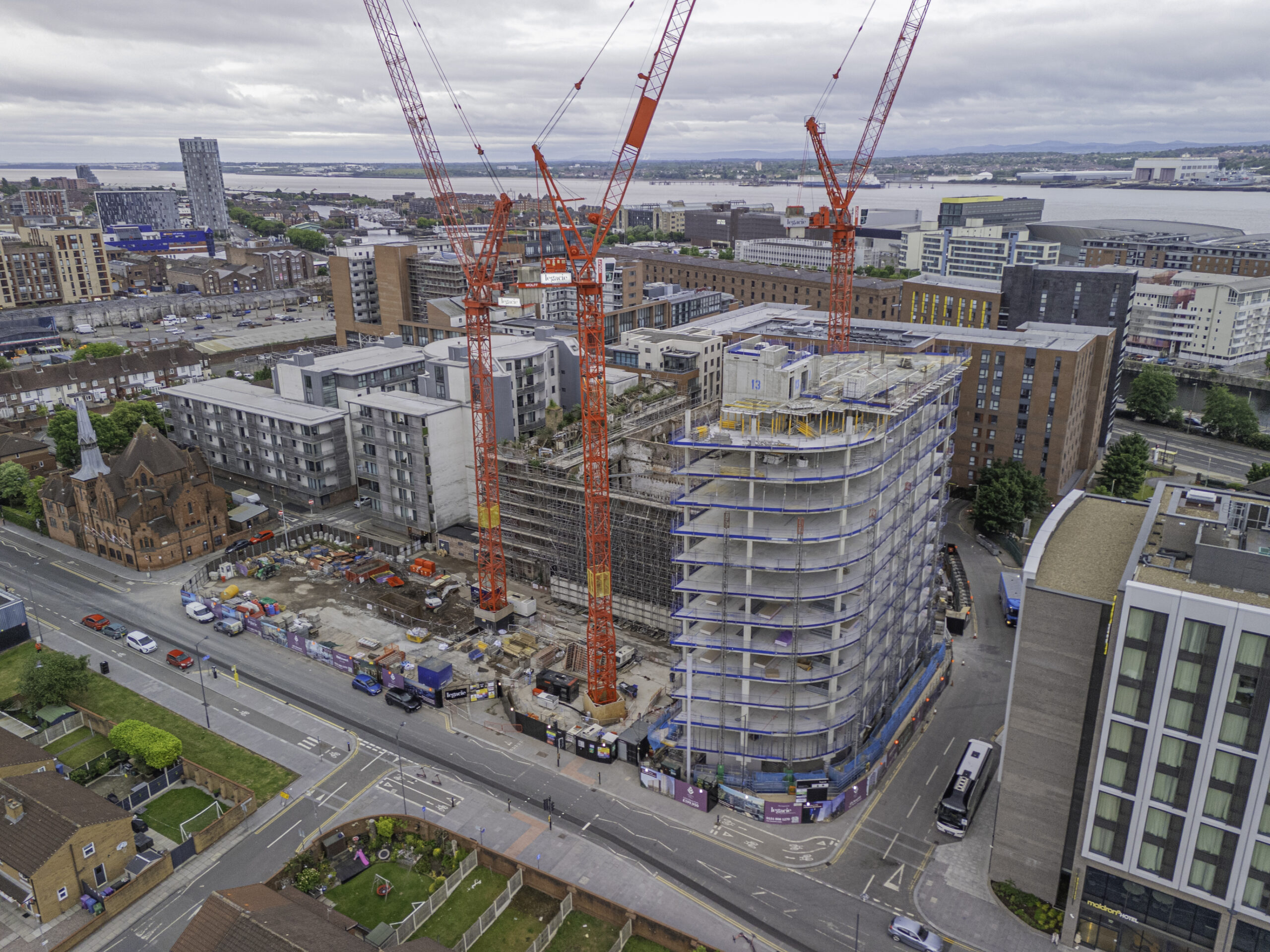 Exterior Image showing progress of construction of Maritime View Liverpool