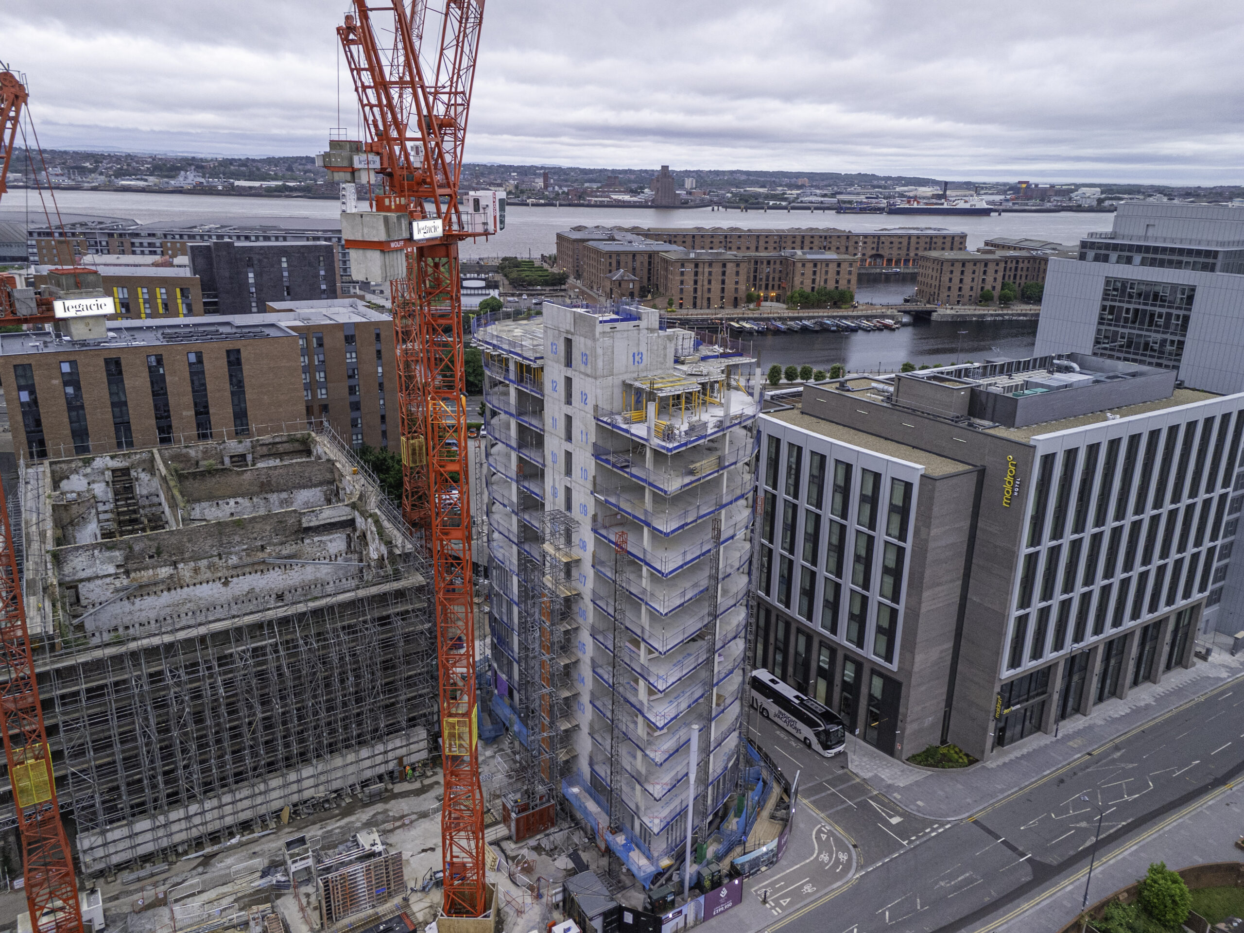 Exterior Image showing progress of construction of Maritime View Liverpool