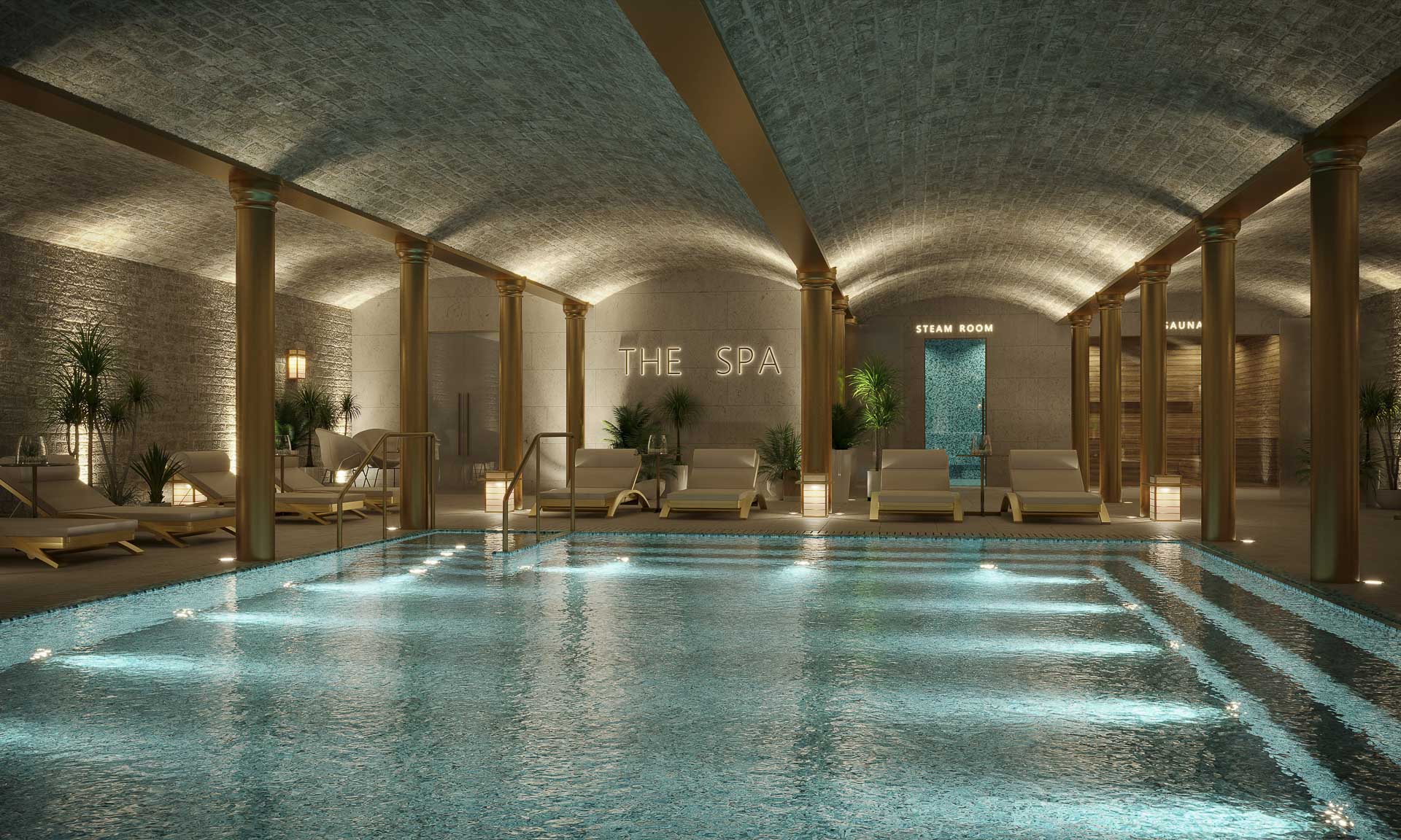 CGI image of the spa at The Mill development Liverpool
