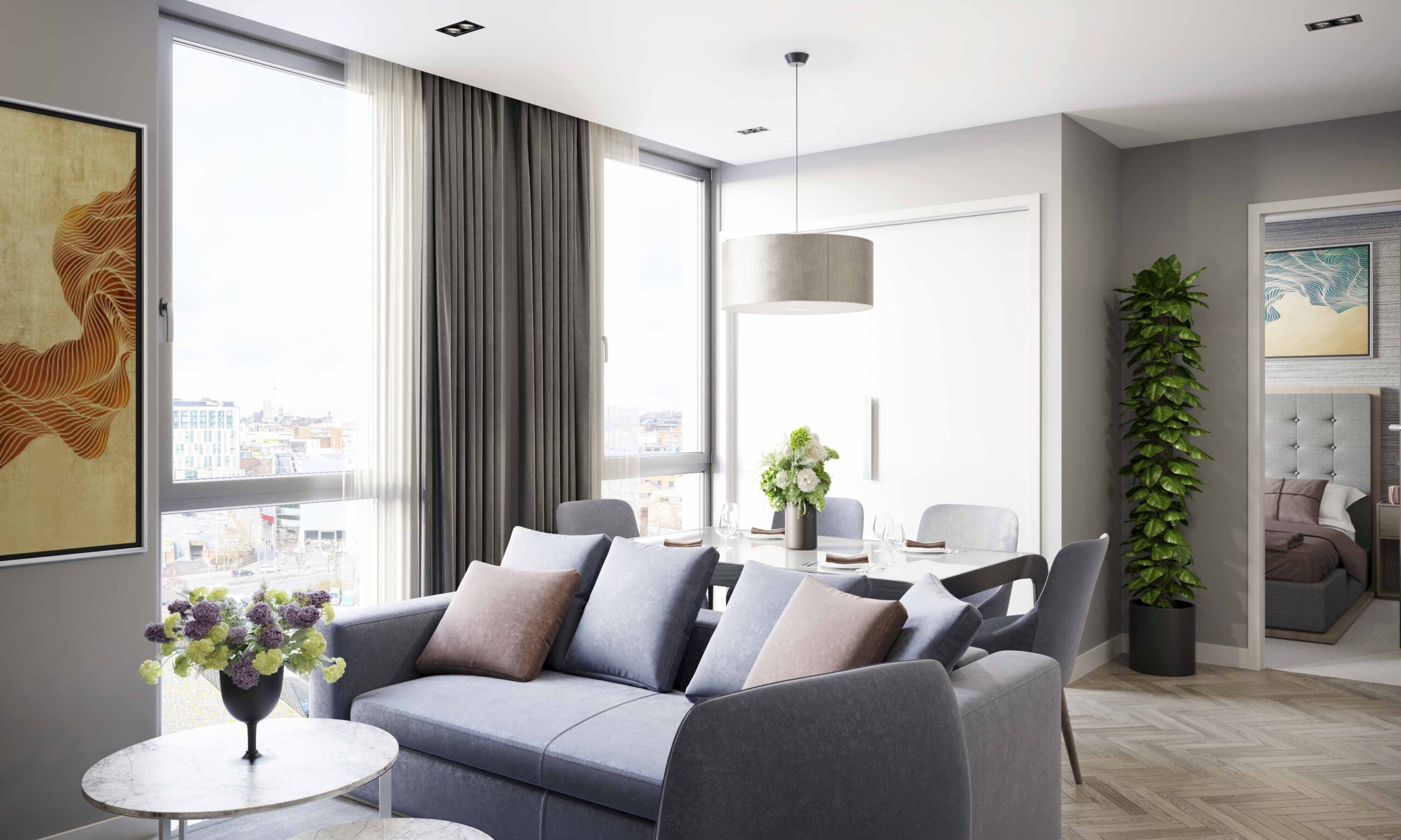 Miller's Place CGI - 2-Bed Apartment