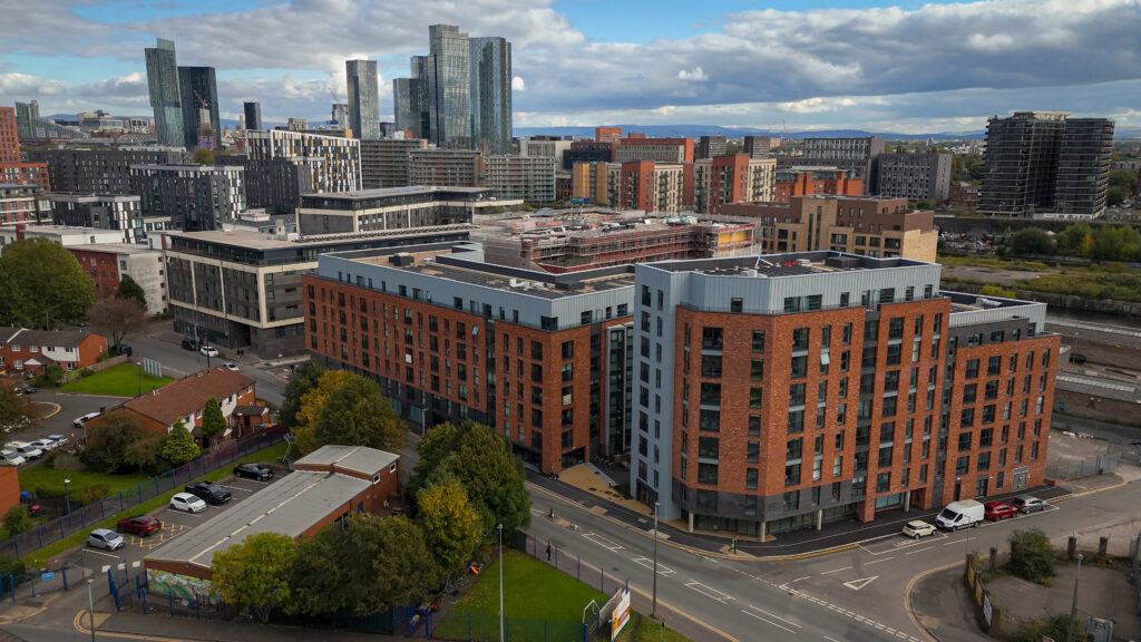 Image showing exterior of Merchant's Wharf in Manchester