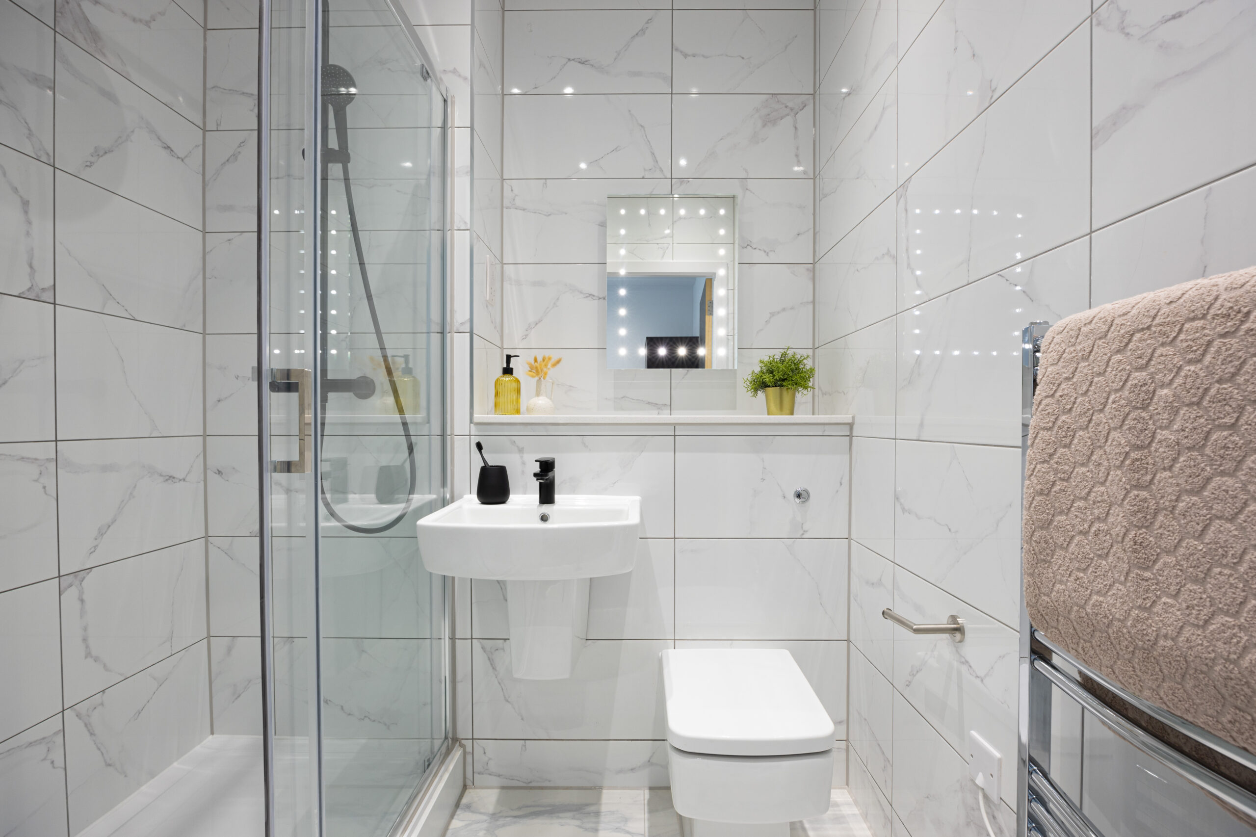 Interior image showing apartment at completed development, One Park Lane in Liverpool