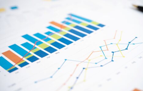 charts and graphs printed on paper