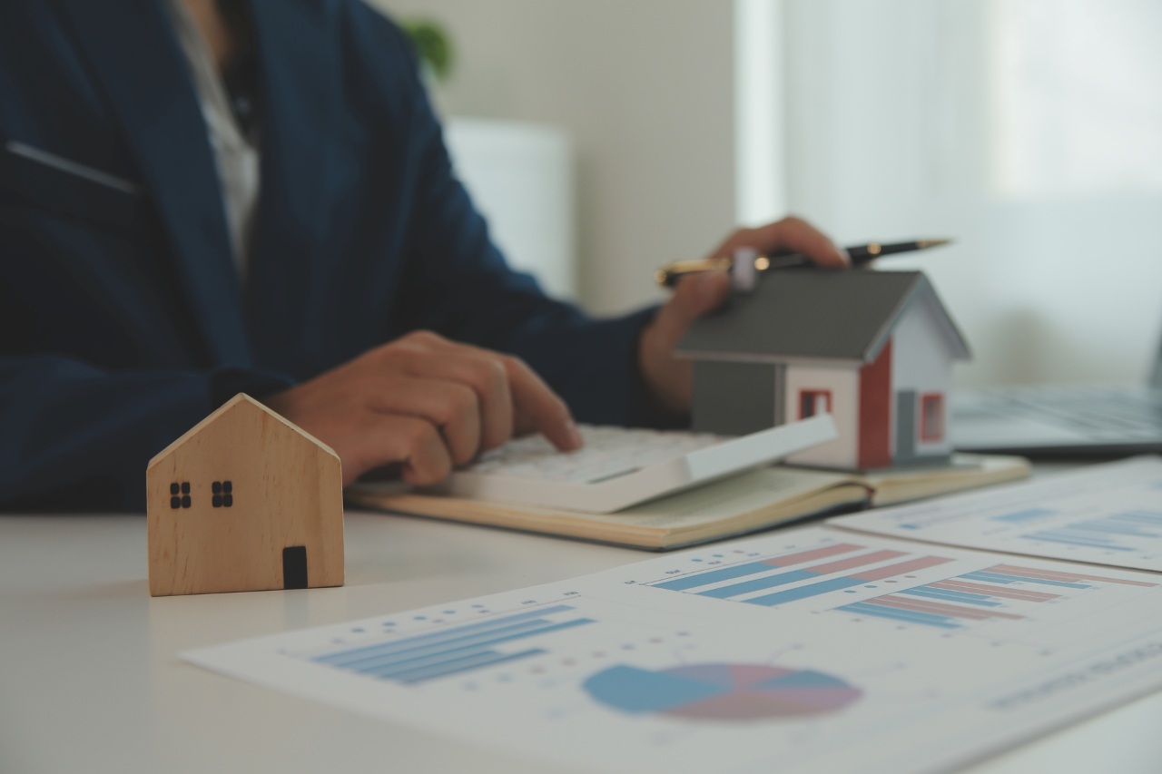 man using calculator