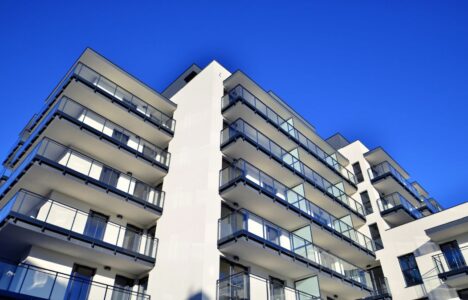Multi-storey modern apartment building