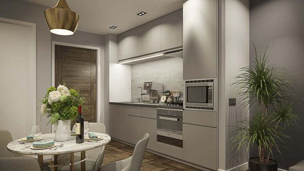 West One CGI interior image