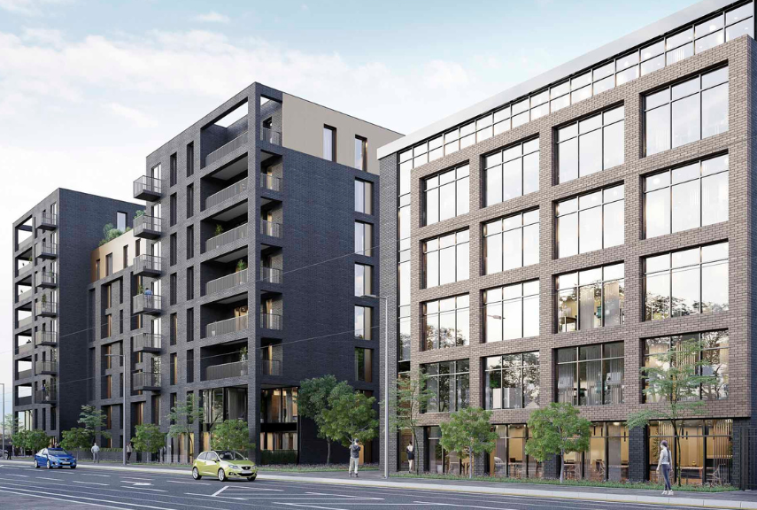 West One exterior CGI of development