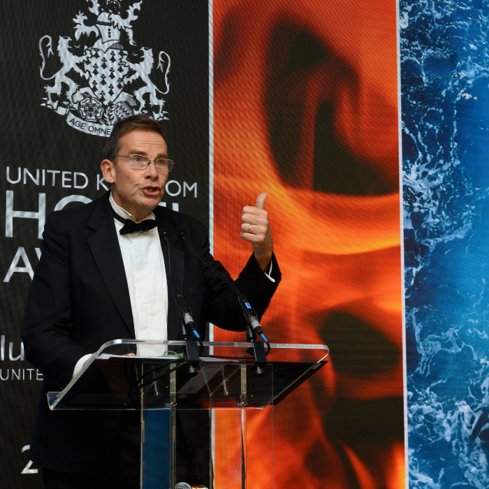 International Property Awards London ceremony with speaker on stage