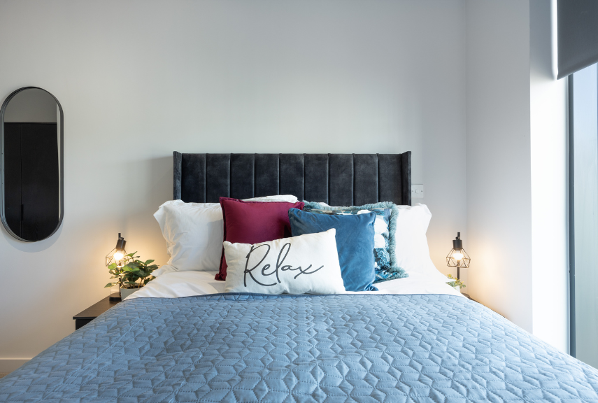 Miller's Place interior bedroom of completed development